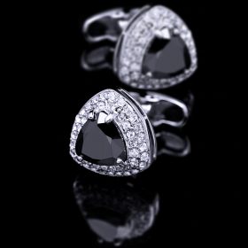 Crystal Black Onyx Cufflinks