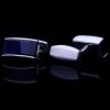 Mens Navy Blue Silver Cufflinks Uk-Suit-Shirt- from Gentlemansguru.com