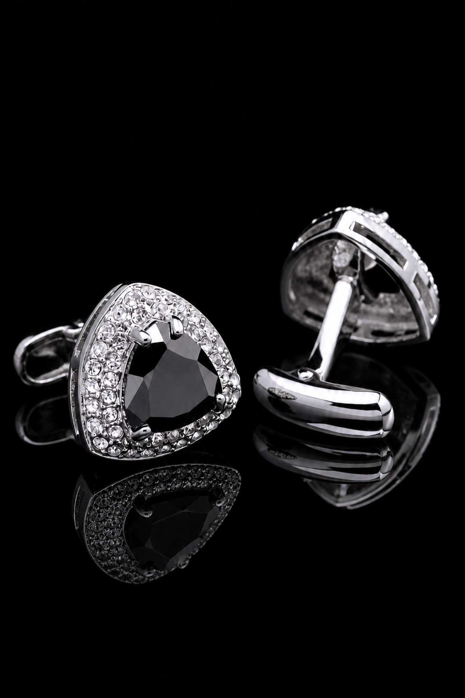 Black Onyx Cufflinks for Formal Events from Gentlemansguru.com