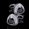 Crystal Black Onyx Cufflinks from Gentlemansguru.com
