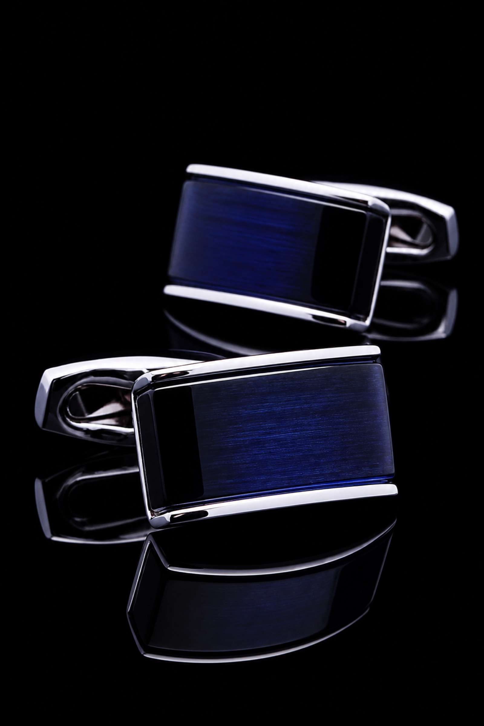 Dark Blue Cufflinks for Formal Events from Gentlemansguru.com