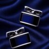 Deep Blue Cufflinks for Evening Wear from Gentlemansguru.com