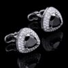 Silver Crystal Cufflinks for Black Tie from Gentlemansguru.com