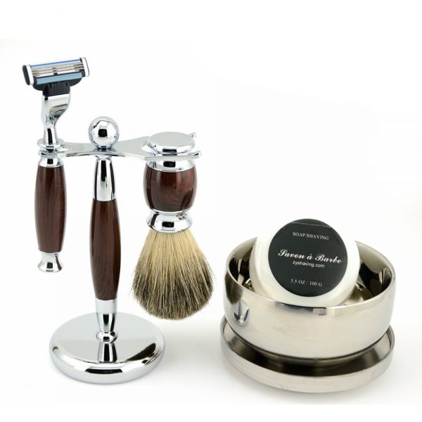 Men's Shaving Kit With Stand Free Shipping Gentleman's Guru