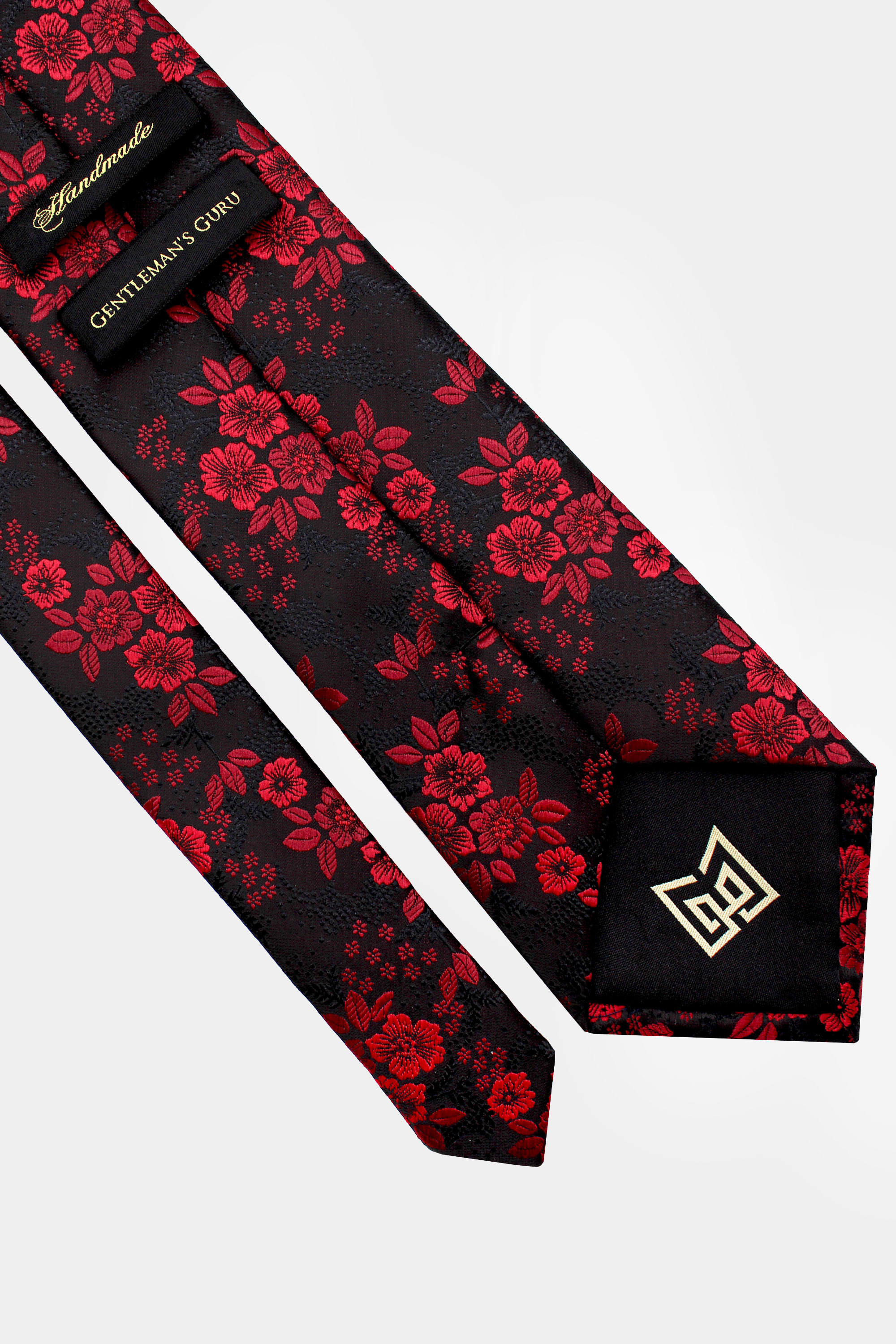 Maroon-and-Black-Floral-Tie-from-Gentlemansguru.com