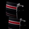 Black Tie Red Gemstone Cufflinks from Gentlemansguru.com