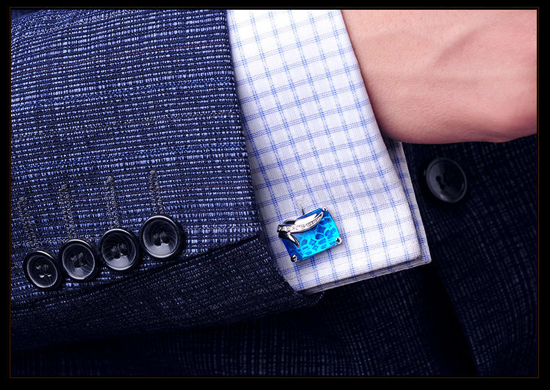 Gemstone Cufflinks UniqueStyle Free Shipping Gentleman's Guru