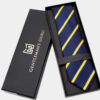 Luxury-Striped-Navy-Blue-and-Gold-Tie-Wedding-Groomsmen-from-Gentlemansguru.com_