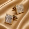 Champagne Gold Cufflinks for Black Tie from Gentlemansguru.com