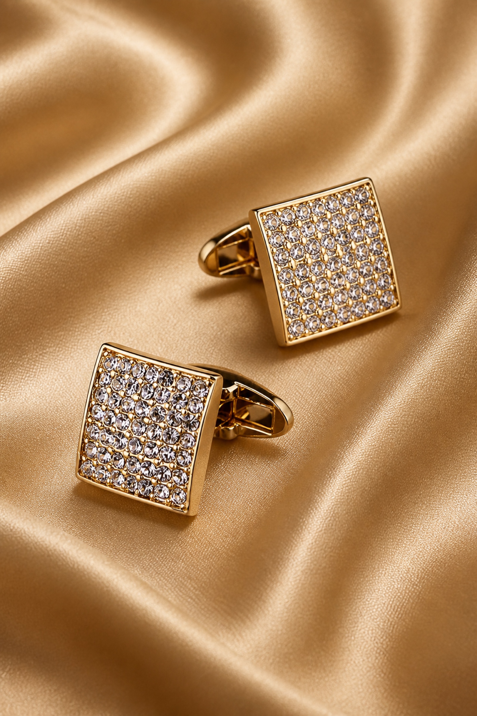 Champagne Gold Cufflinks for Black Tie from Gentlemansguru.com