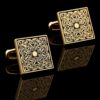 Ornate Gold Cufflinks for Wedding from Gentlemansguru.com