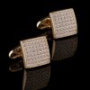 Square Gold Cufflinks for Formal Events from Gentlemansguru.com