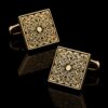 Vintage Square Cufflinks for Formal Events from Gentlemansguru.com