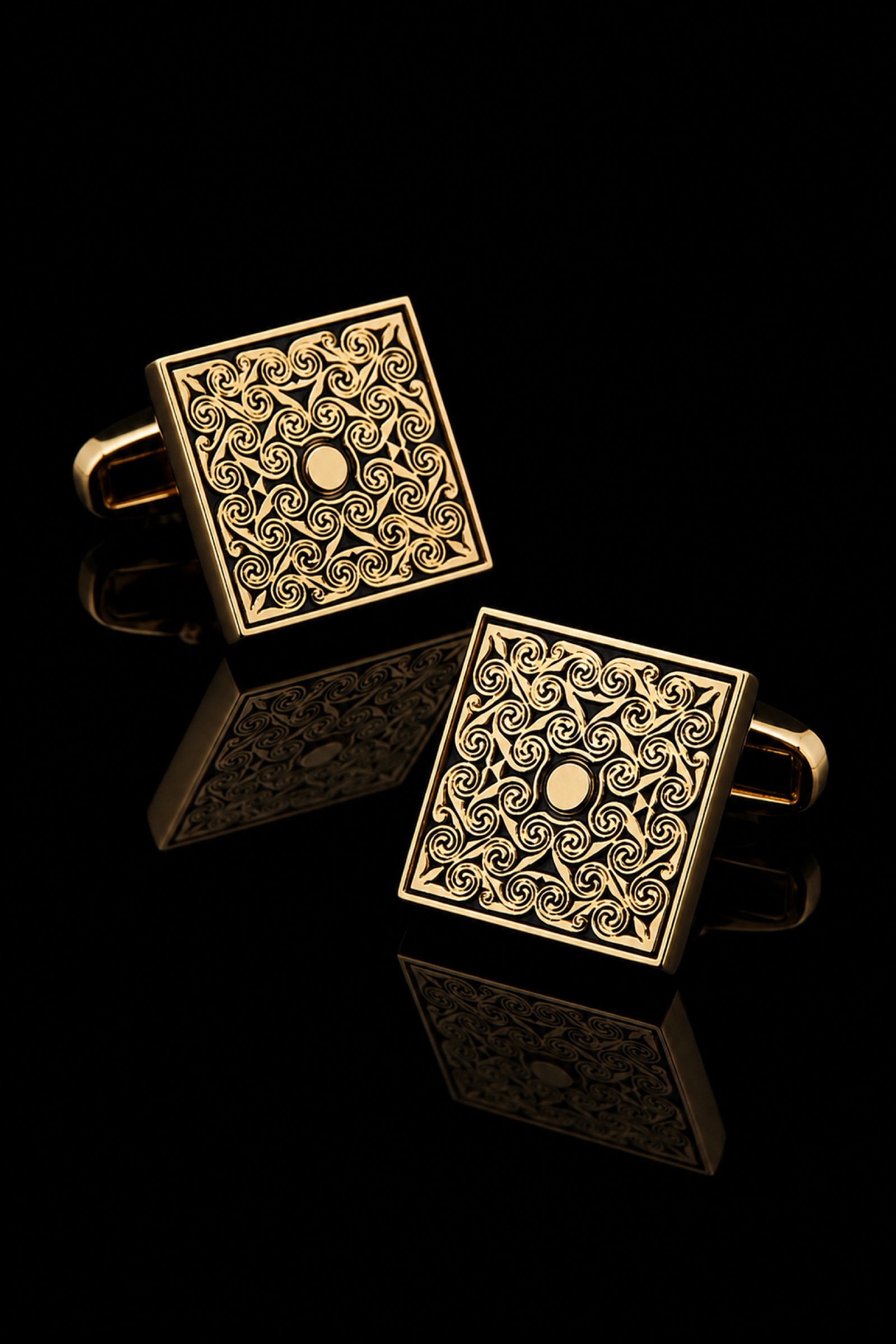 Vintage Square Cufflinks for Formal Events from Gentlemansguru.com