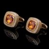 Champagne Crystal Cufflinks for Formal Wear from Gentlemansguru.com