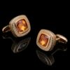 Luxury Amber Cufflinks for Black Tie Events from Gentlemansguru.com