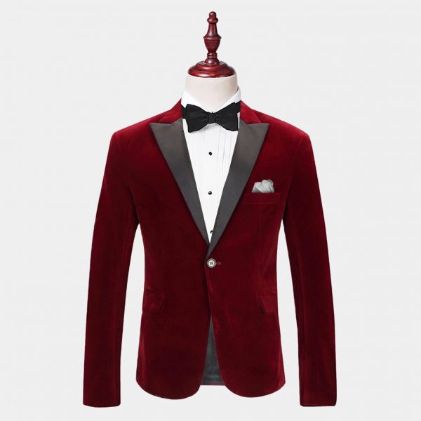 burgundy tuxedo shoes
