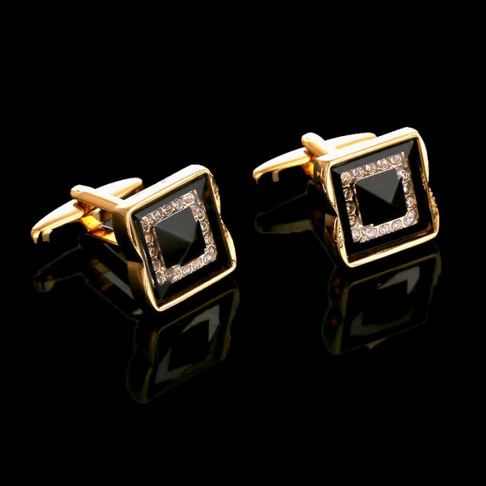 Black And Gold Cufflinks