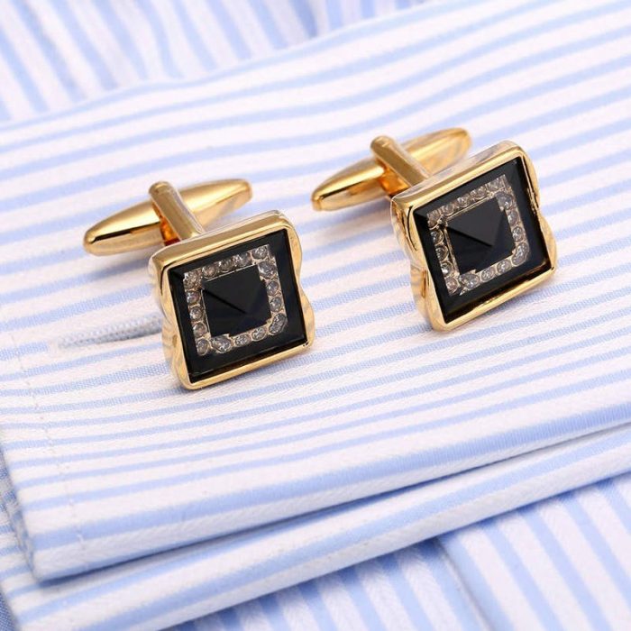 Black And Gold Cufflinks