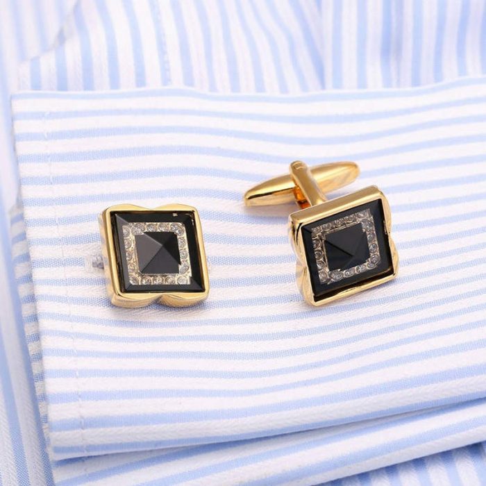 Black And Gold Cufflinks