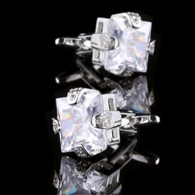 Crystal Cubic Zirconia Cufflinks