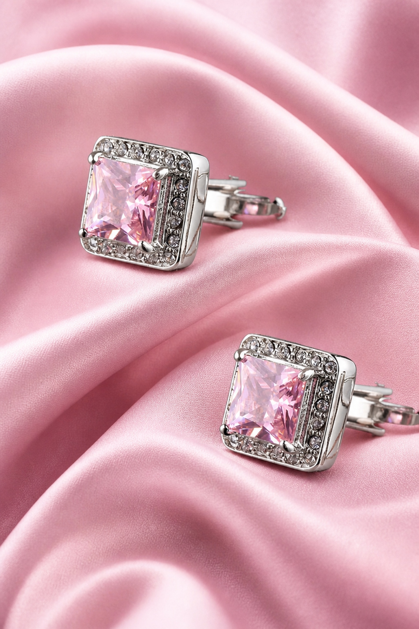 Blush Pink Prom Cufflinks from Gentlemansguru.com