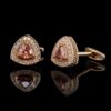 Champagne Crystal Wedding Cufflinks from Gentlemansguru.com
