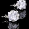 Crystal Cubic Zirconia Cufflinks Thumbnail from Gentlemansguru.com