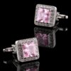 Designer Blush Pink Cufflinks from Gentlemansguru.com
