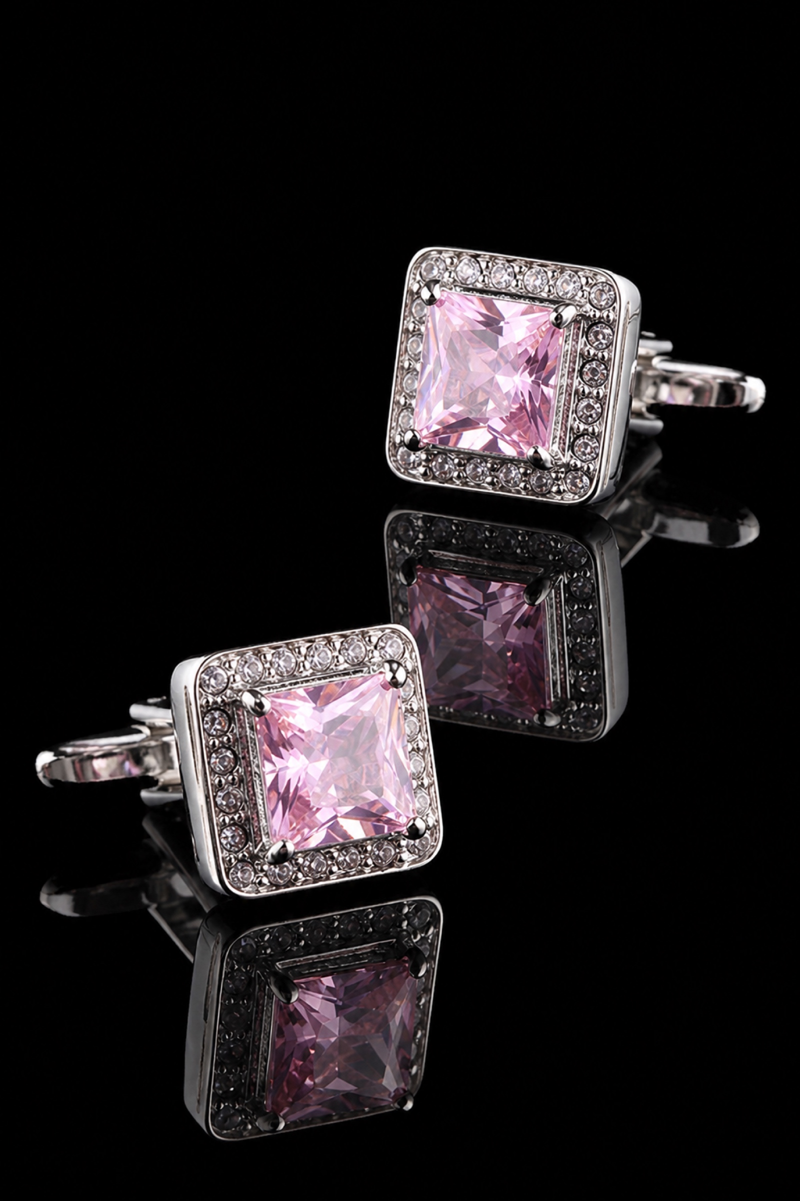 Designer Blush Pink Cufflinks from Gentlemansguru.com