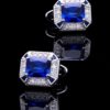 Designer Sapphire Crystal Cufflinks from Gentlemansguru.com