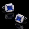 Formal Royal Blue Wedding Cufflinks from Gentlemansguru.com