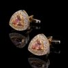 Gold Triangle Formal Cufflinks from Gentlemansguru.com