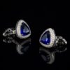 Luxury Royal Blue Cufflinks for Black Tie Events from Gentlemansguru.com