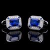 Luxury Sapphire Blue Cufflinks from Gentlemansguru.com