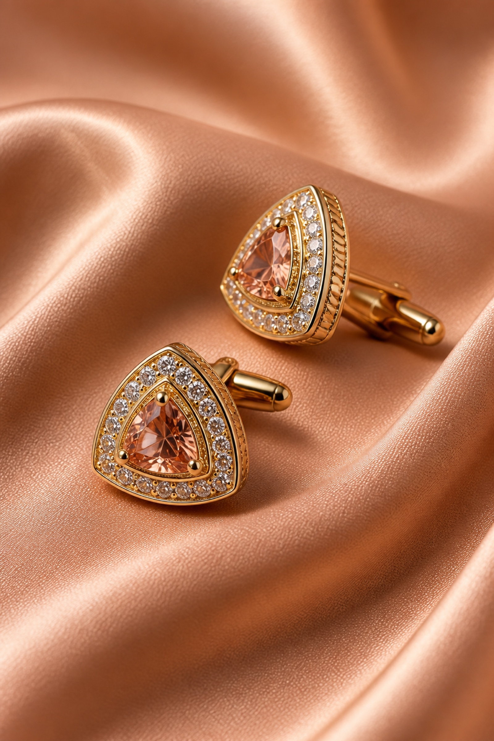 Rose Gold Anniversary Cufflinks from Gentlemansguru.com