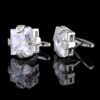 Square CZ Tuxedo Cufflinks from Gentlemansguru.com