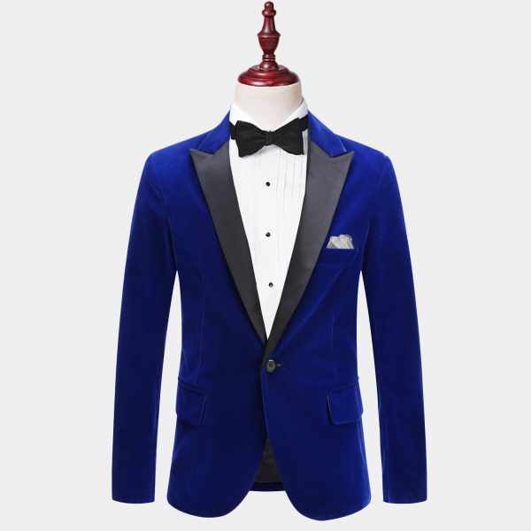 Blue Velvet Tuxedo Jacket - Dinner Jacket - Gentleman's Guru