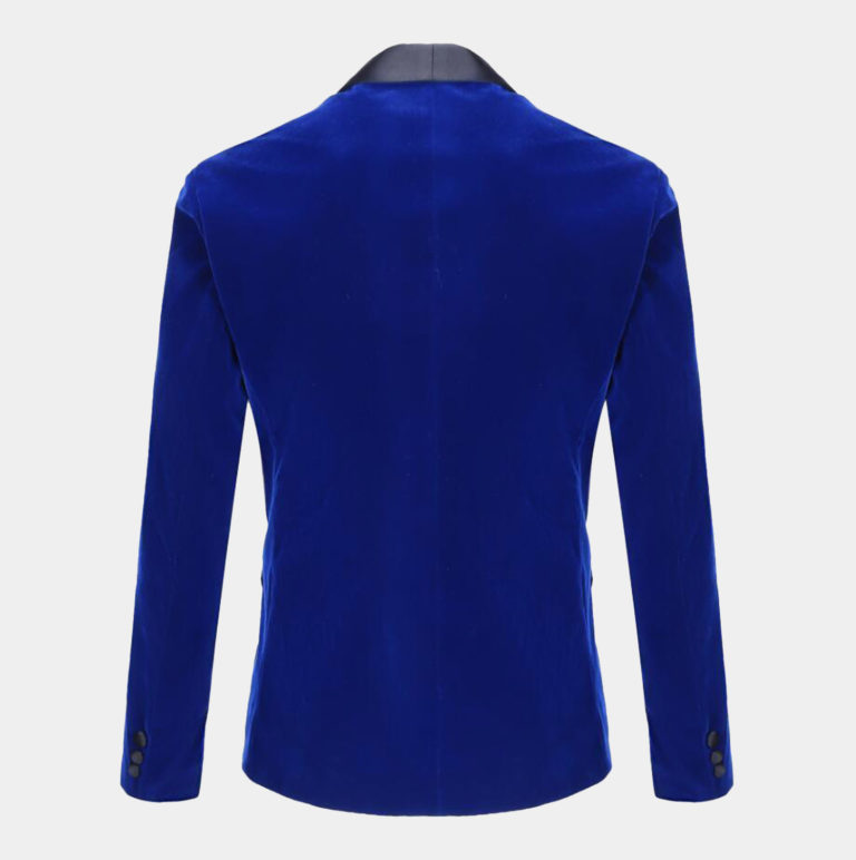 Royal Blue Velvet Tuxedo Jacket