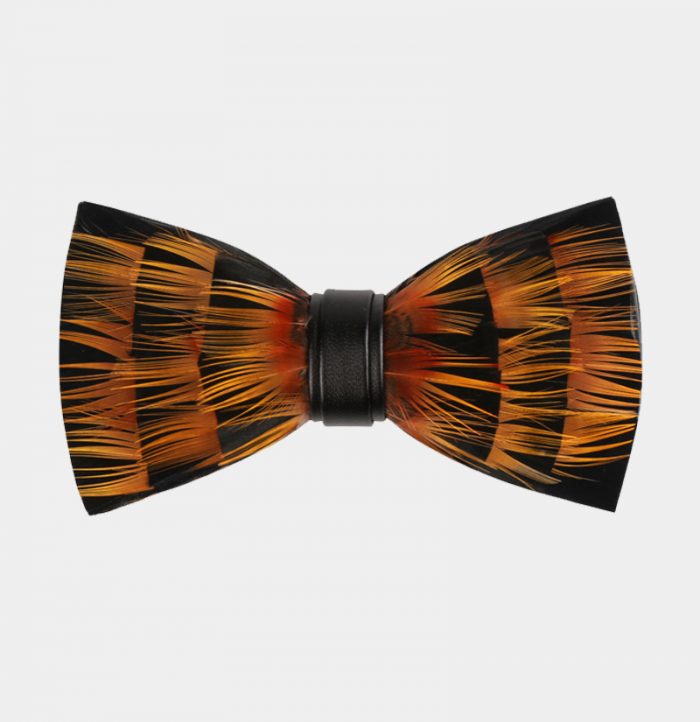 Burnt Orange Paisley Bow Tie Set - Gentleman's Guru