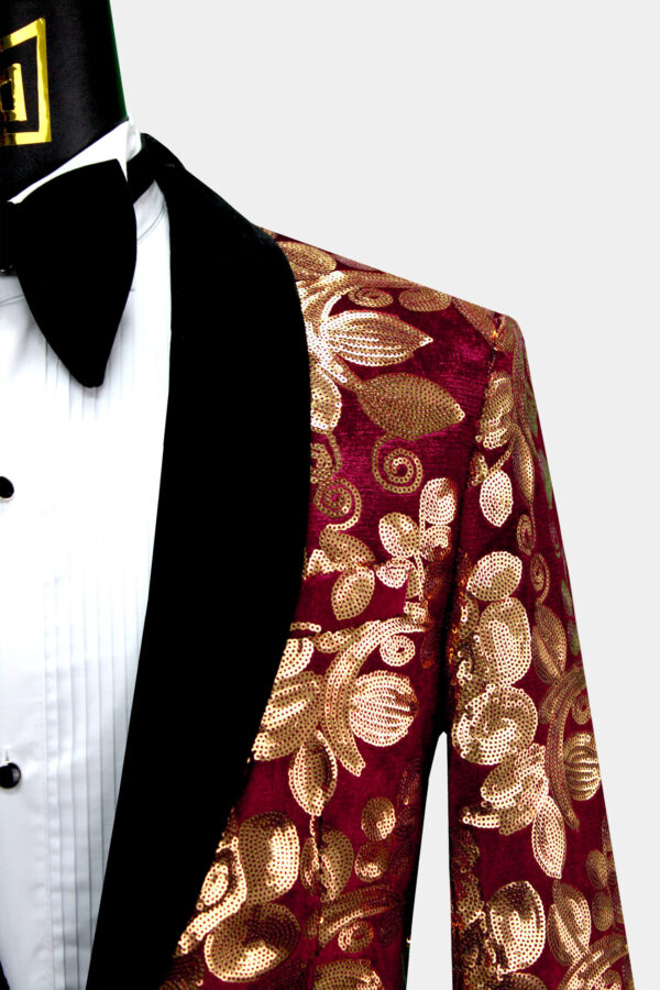 Burgundy-and-Gold-Sequin-Blazer-from-Gentlemansguru.com