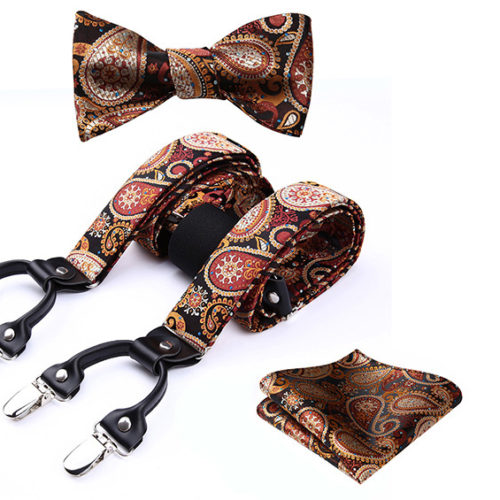 Paisley Bow Tie and Suspenders | Free Shipping | Gentleman's Guru