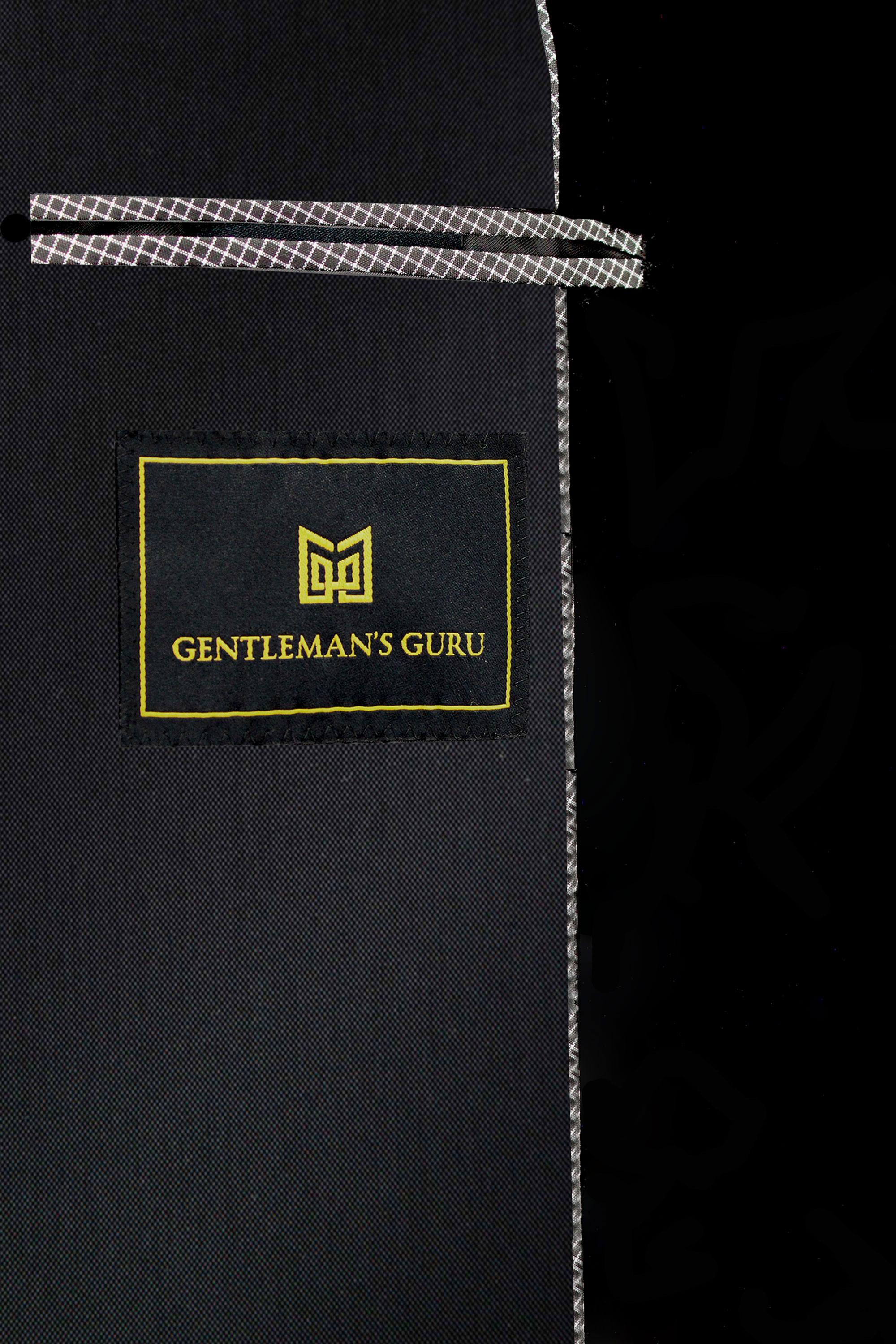 Gentleman's Guru Classic Black Button Suspenders