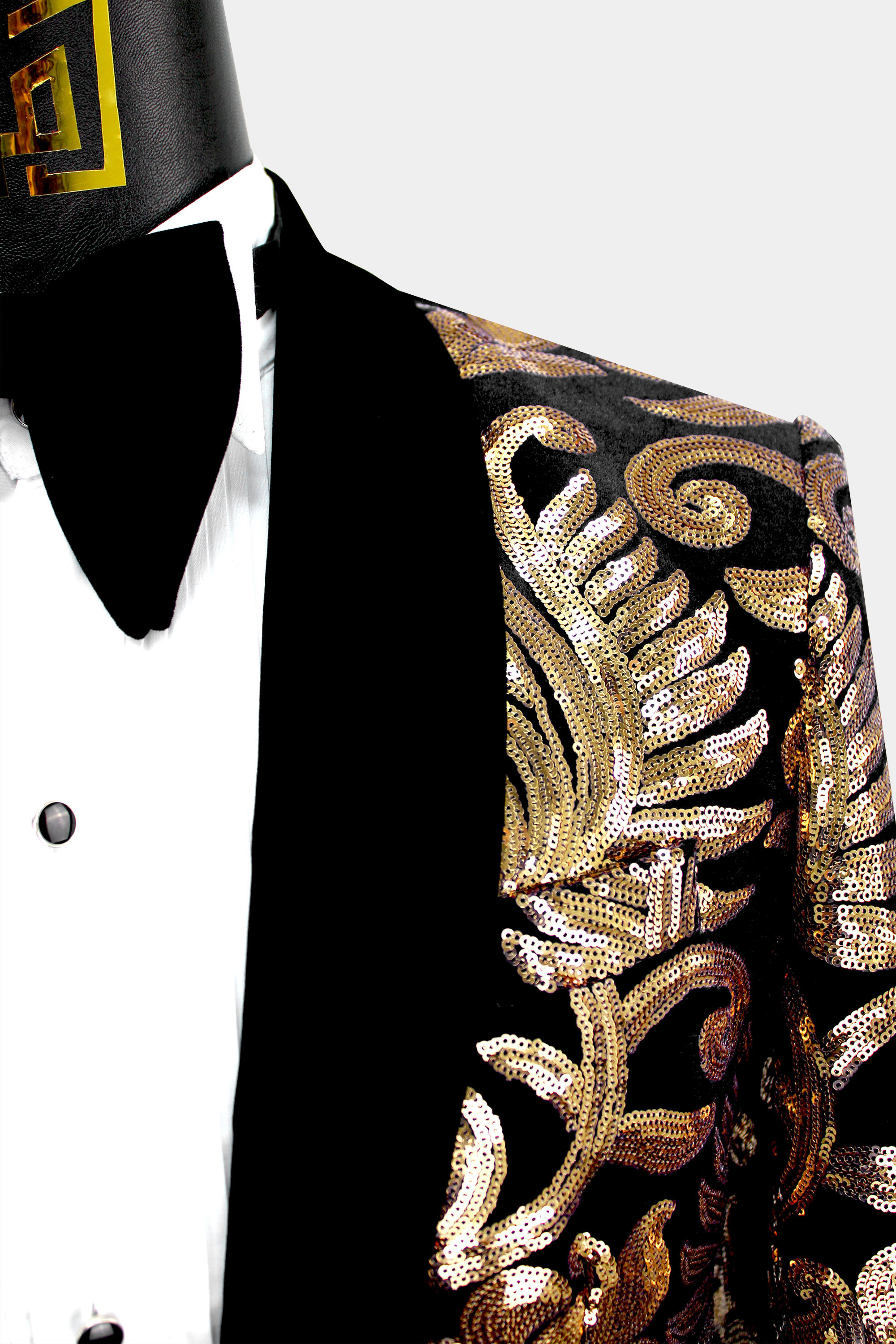 Mens-Black-and-Gold-Blazer-Prom-Suit-Wedding-Jacket-from-Gentlemansguru.com.