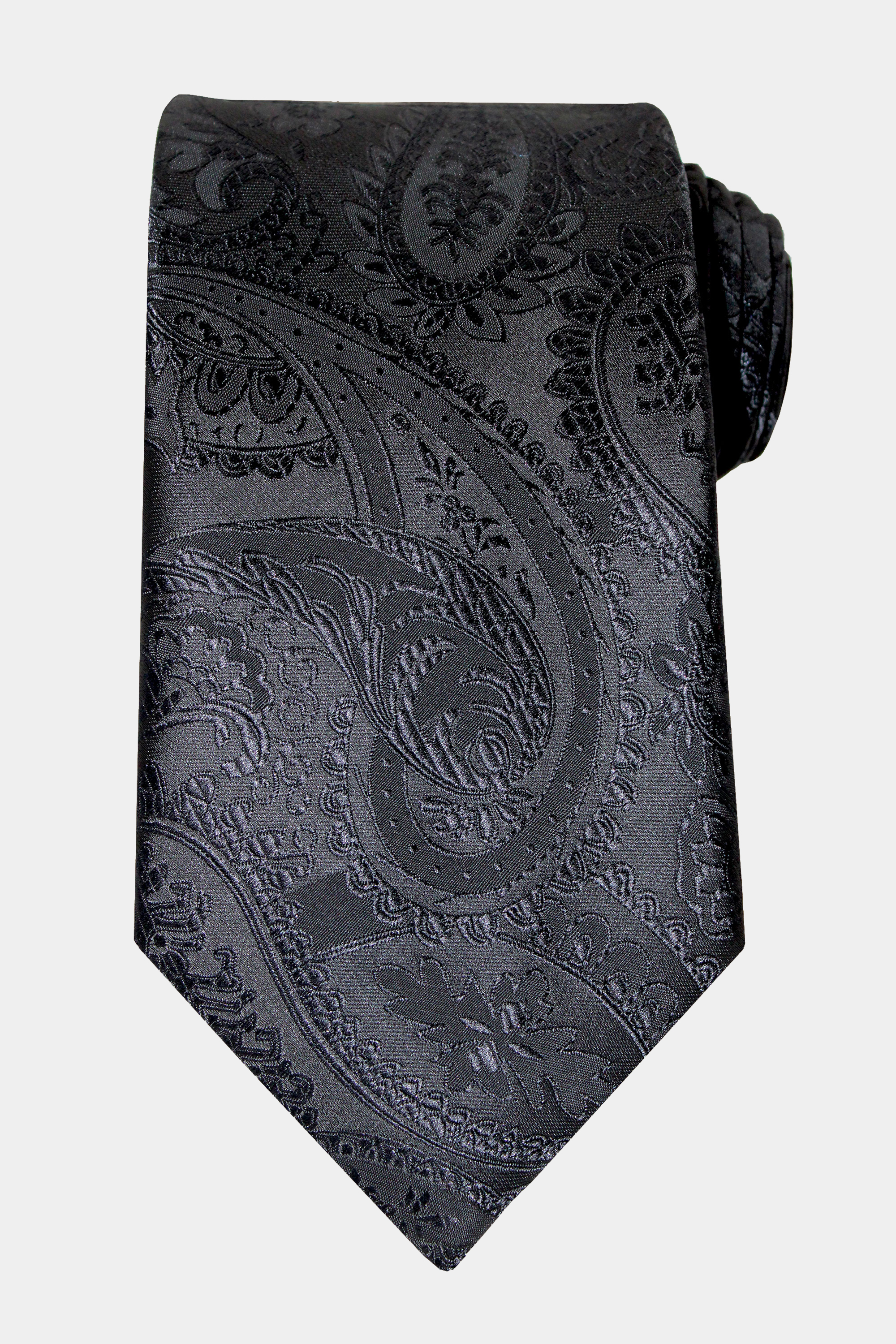 Black Paisley Pocket Square — THE MODERN GENT