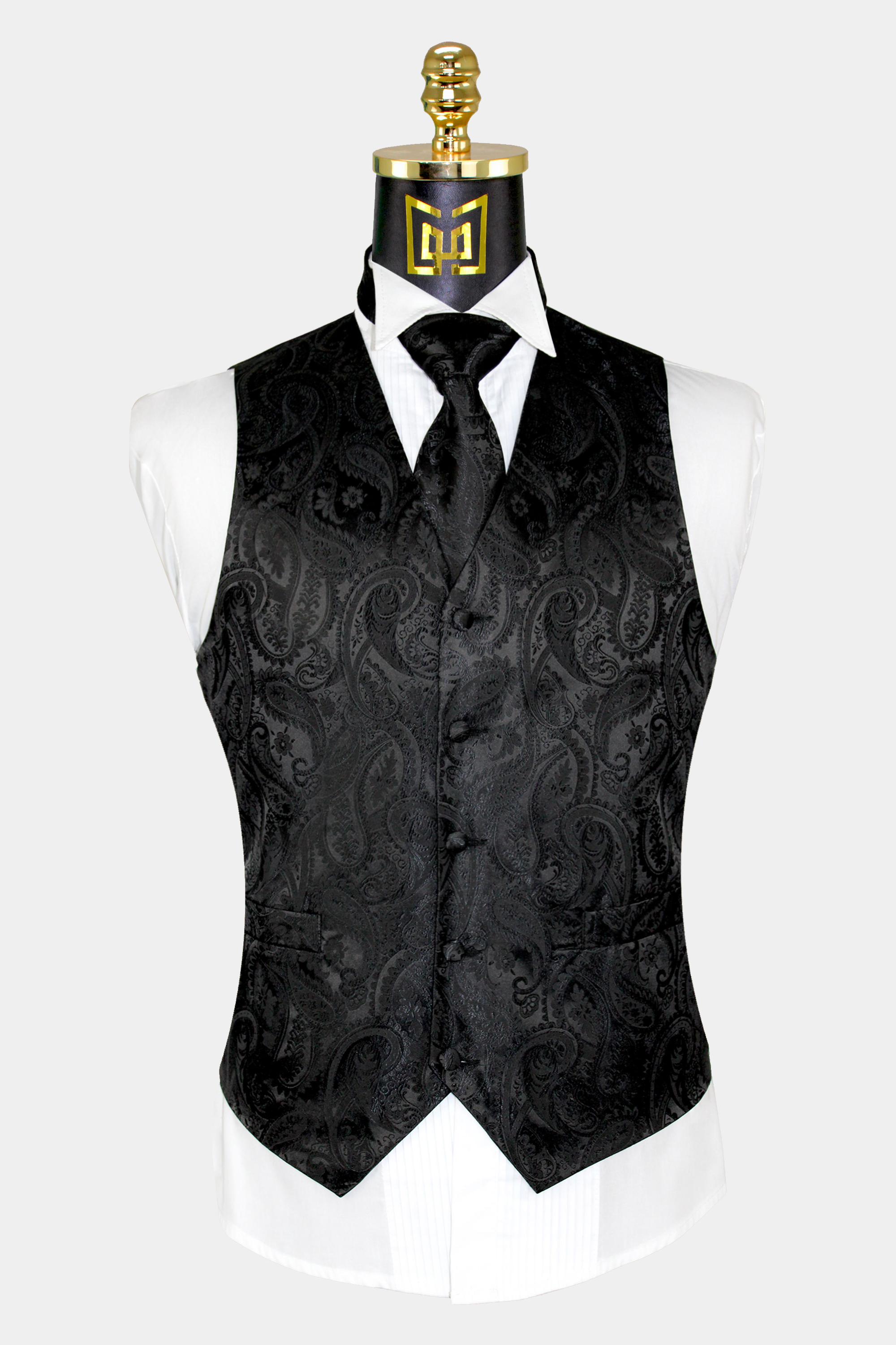 Mens Paisley Vest And Bow Tie Set Wedding Colors | art-kk.com