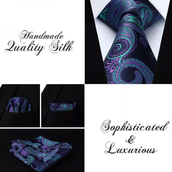 turquoise vest and tie