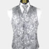 Mens-Silver-Paisley-Vest-and-Tie-Set-Groom-Wedding-Tuxedo-Vest-from-Gentlemansguru.com