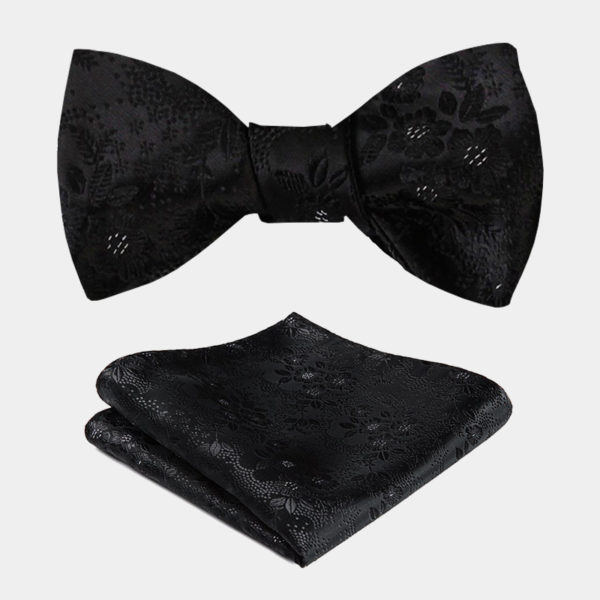 Black Crystal Bow Tie With Rhinestone Gentleman's Guru