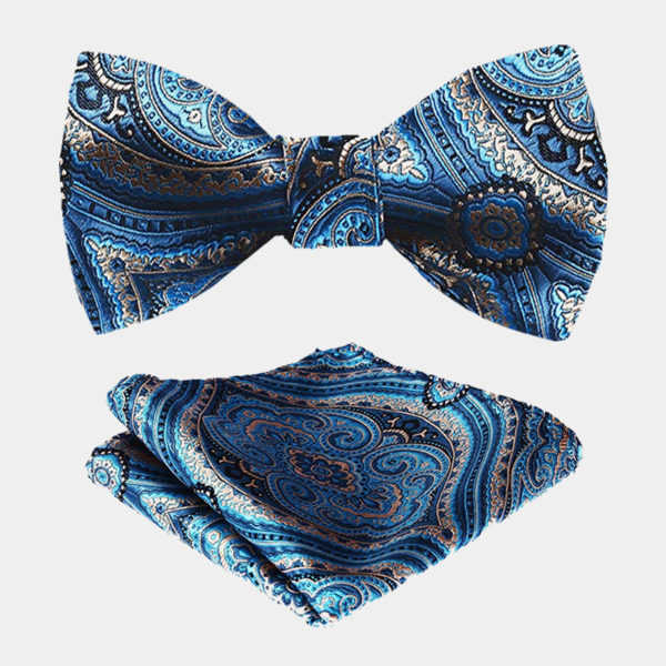 sparkly blue bow tie